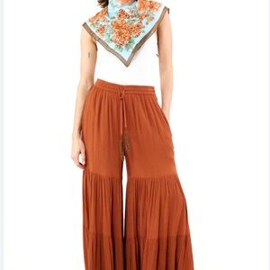 NWT Aratta Terracotta Wide-Leg Pants